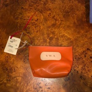 Jon Hart Coated Canvas “Chico” Cosmetic Bag NWT